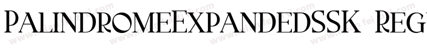 PalindromeExpandedSSK Regular字体转换